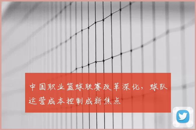 中国职业篮球联赛改革深化，球队运营成本控制成新焦点