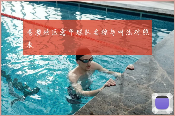 港澳地区意甲球队名称与叫法对照表