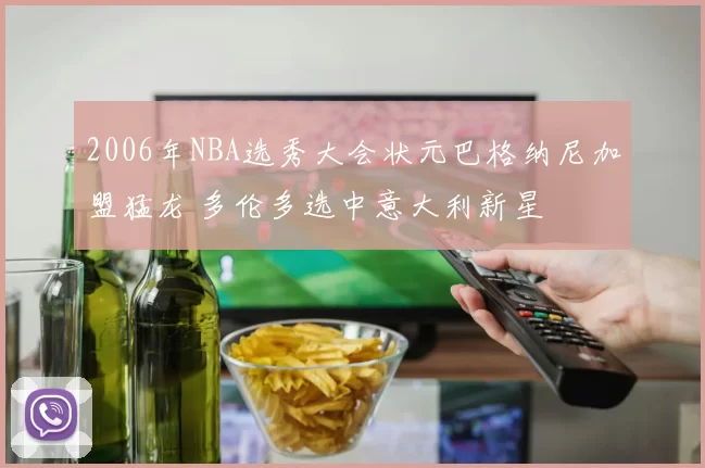 2006年NBA选秀大会状元巴格纳尼加盟猛龙 多伦多选中意大利新星